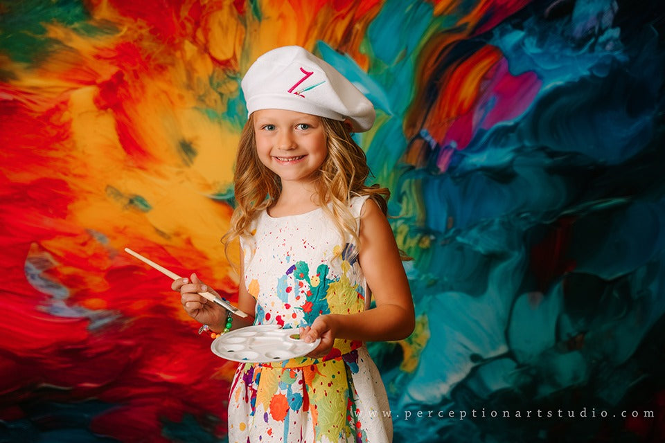 Kate Abstrakt Regenbogen Farbe Hintergrund von Mandy Ringe Photography - Kate Backdrop.de