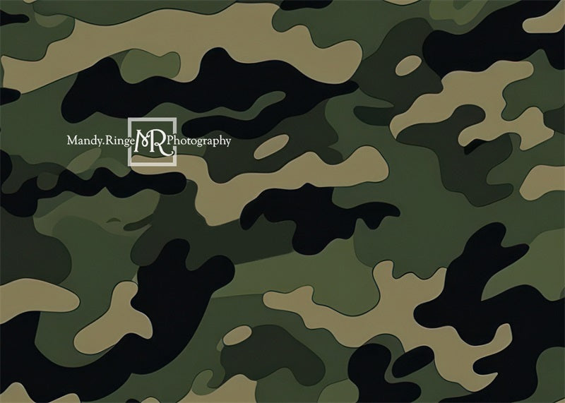 Kate Armee Camouflage Muster Grün Hintergrund von Mandy Ringe Fotograf - Kate Backdrop.de