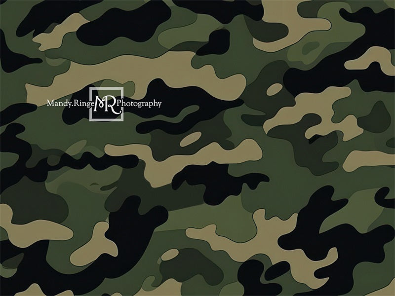 Kate Armee Camouflage Muster Grün Hintergrund von Mandy Ringe Fotograf - Kate Backdrop.de
