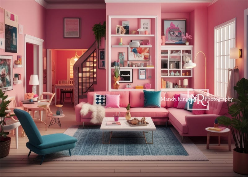 Kate Puppenhaus Wohnzimmer Barbie Hintergrund von Mandy Ringe Fotograf