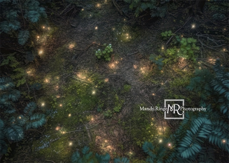 Kate Verzauberter Märchenwaldboden bei Nachtlichter Hintergrund von Mandy Ringe Fotograf
