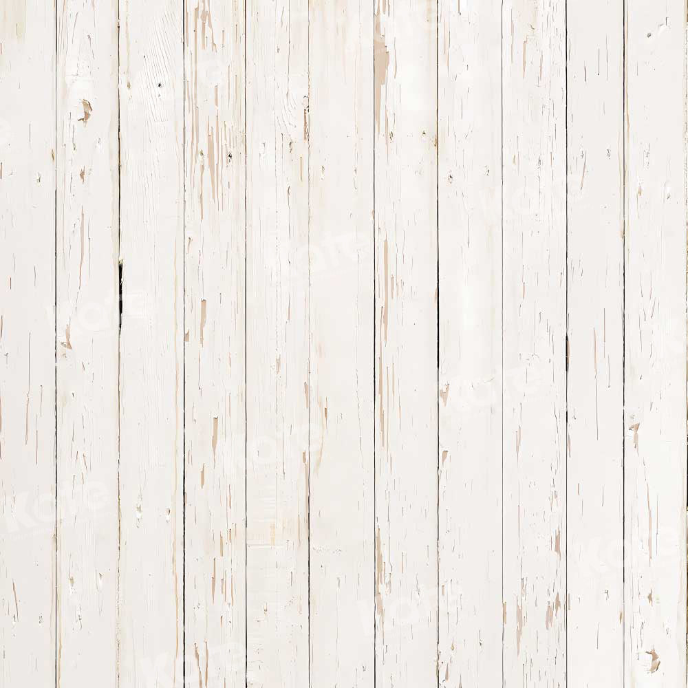 Kate Weiß Holzboden Fleece Hintergrund