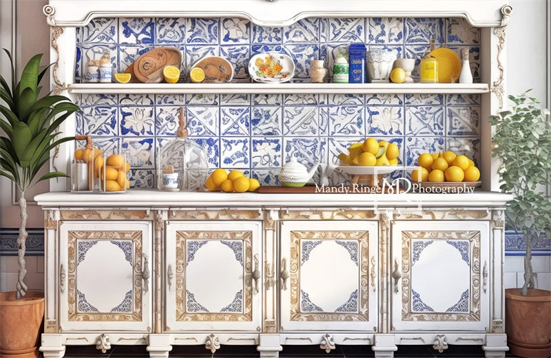 Kate Sommer mediterrane Limonade Küche Hintergrund von Mandy Ringe Fotograf - Kate Backdrop.de