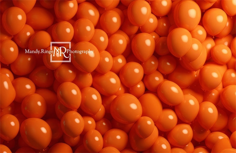 Kate Orange Luftballon Wand Hintergrund von Mandy Ringe Fotograf - Kate Backdrop.de