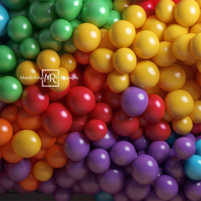 Kate Regenbogen Ballon Wand Hintergrund von Mandy Ringe Fotograf - Kate Backdrop.de