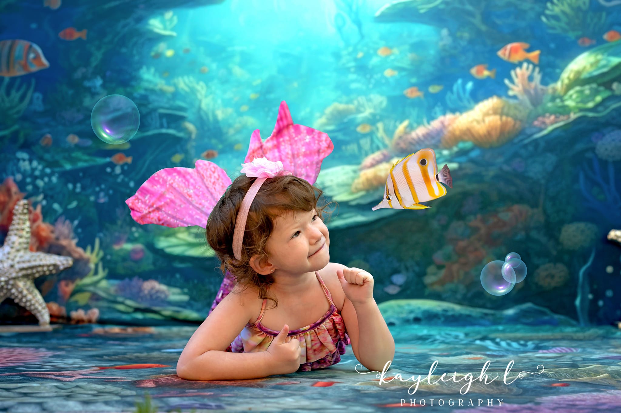 Kate Sommer Unterwasser Ozean Riff Hintergrund von Mandy Ringe Fotograf - Kate Backdrop.de