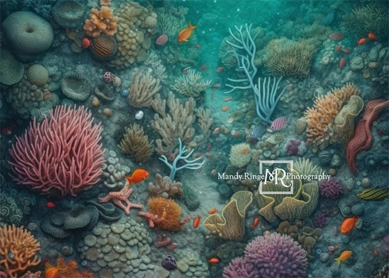 Kate Sommer Unterwasser Ozean Riff Boden Hintergrund von Mandy Ringe Fotograf