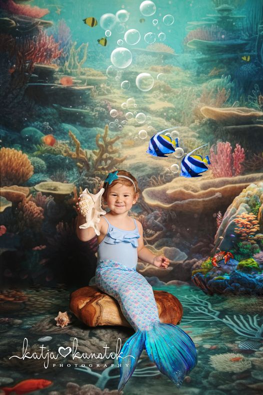 Kate Sommer Unterwasser-Ozean-Szene Hintergrund von Mandy Ringe Fotograf