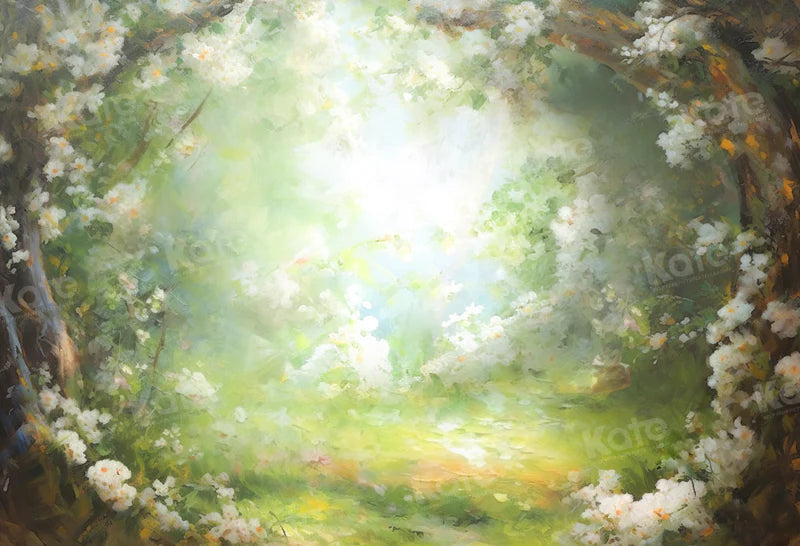 Kate Kunst Fantasie Blumenbogen Frühling/Sommer Hintergrund Entworfen von GQ