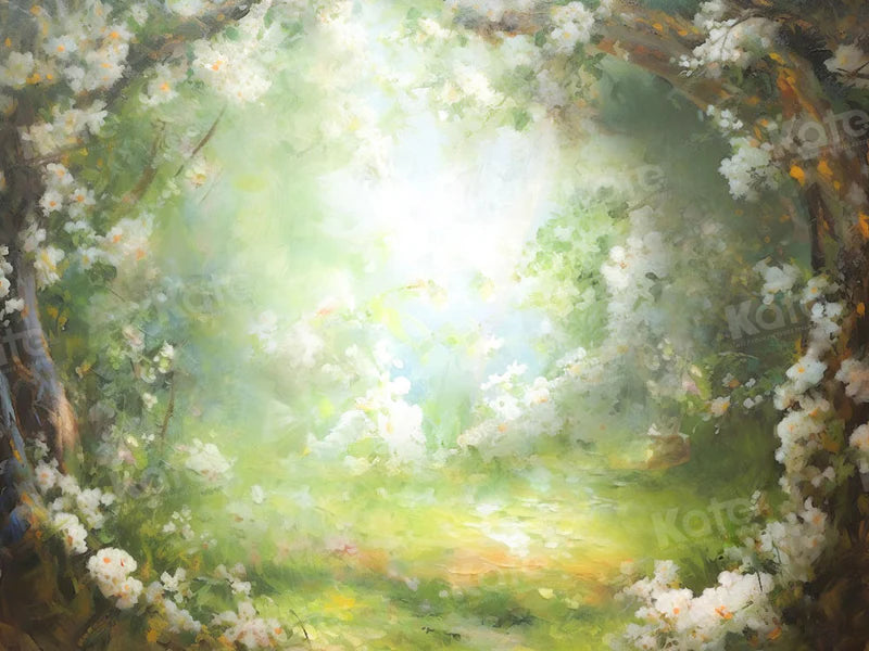 Kate Kunst Fantasie Blumenbogen Frühling/Sommer Hintergrund Entworfen von GQ