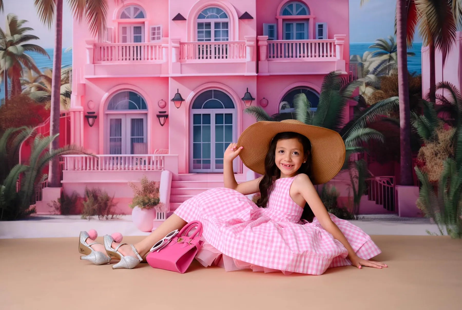 Kate Sommer Prinzessin Urlaub Zuhause Fleece Hintergrund Entworfen von Chain Photography - Kate Backdrop.de