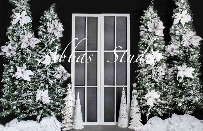 Kate Weihnachten Silber große Fenster Hintergrund von Abbas Studio