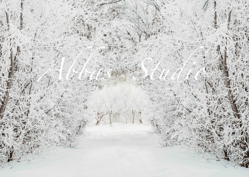 Kate Winter Wonderland Tree Hintergrund von Abbas Studio