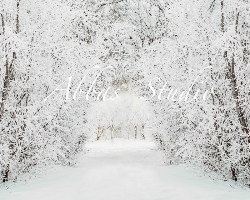 Kate Winter Wonderland Tree Hintergrund von Abbas Studio