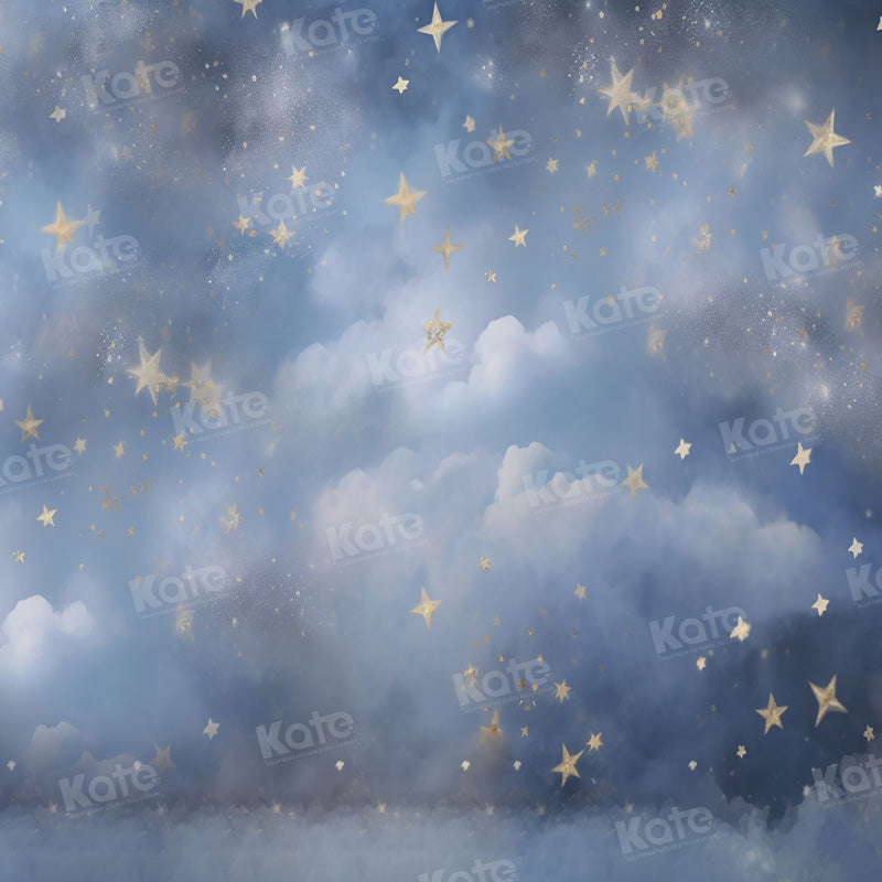 Kate Sommer Blue Dream Night Star Sky Hintergrund für Fotografie - Kate Backdrop.de