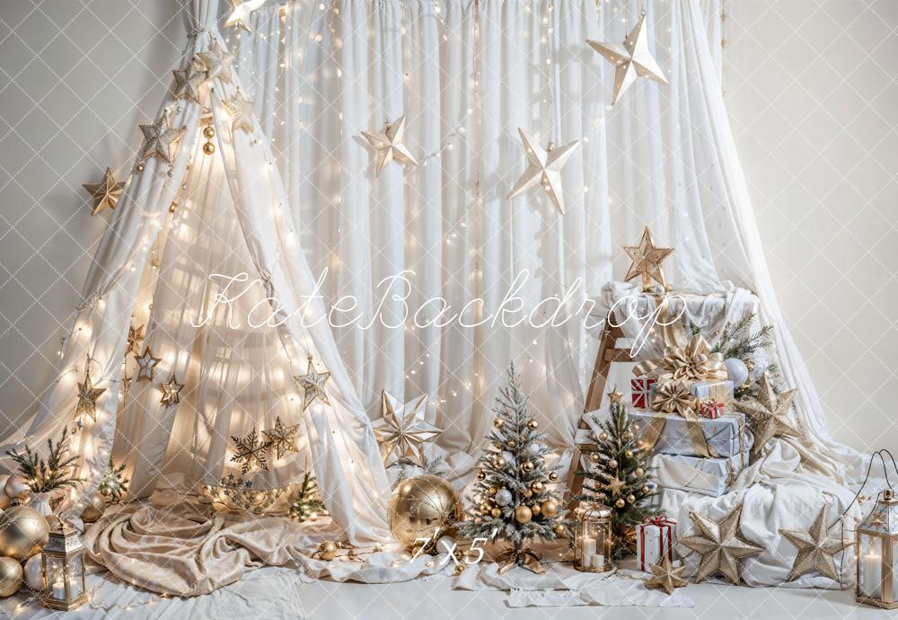 Kate Weihnachten Fantasie Traumzelt Stern Hintergrund für Fotografie - Kate Backdrop.de