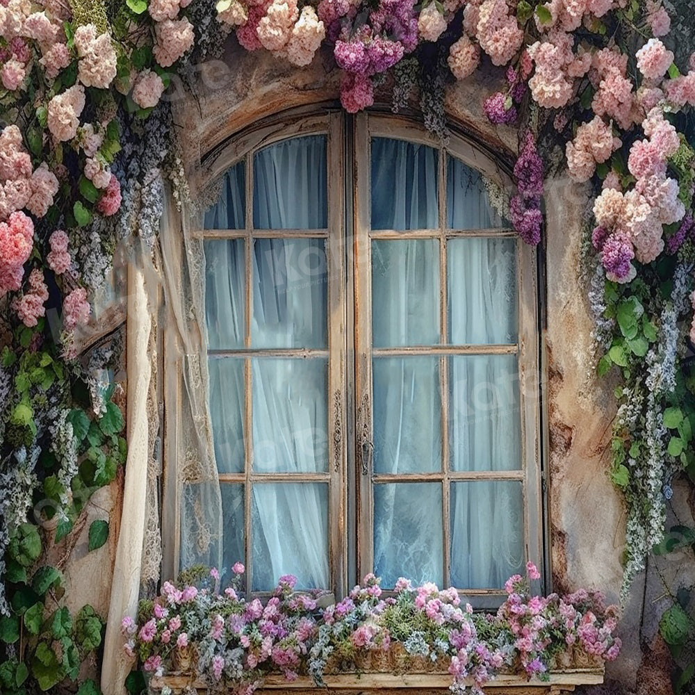 Kate Sommer Enchanted Flower Window Hintergrund für Fotografie