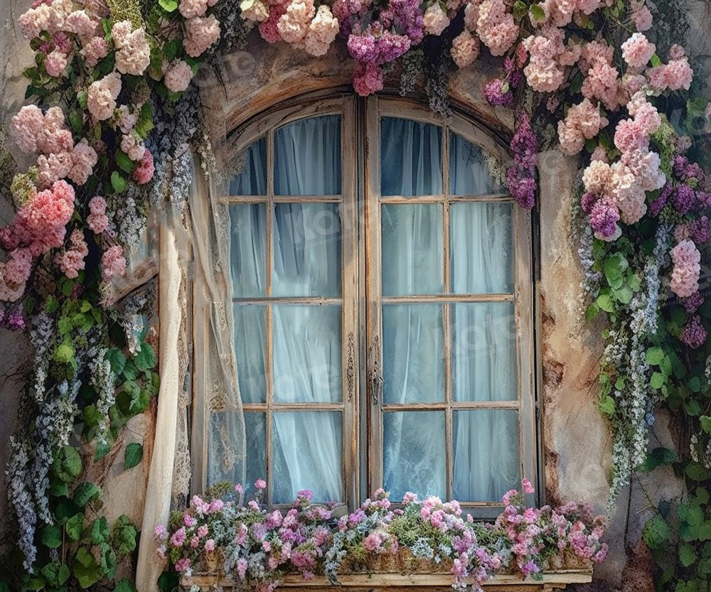 Kate Sommer Enchanted Flower Window Hintergrund für Fotografie