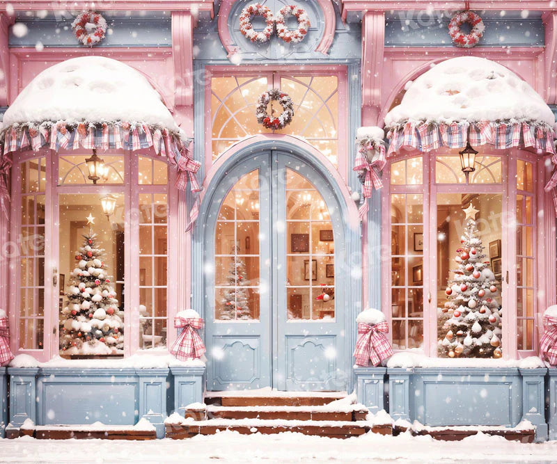 Kate Rosa Weihnachten speichern Schnee Hintergrund für die Fotografie