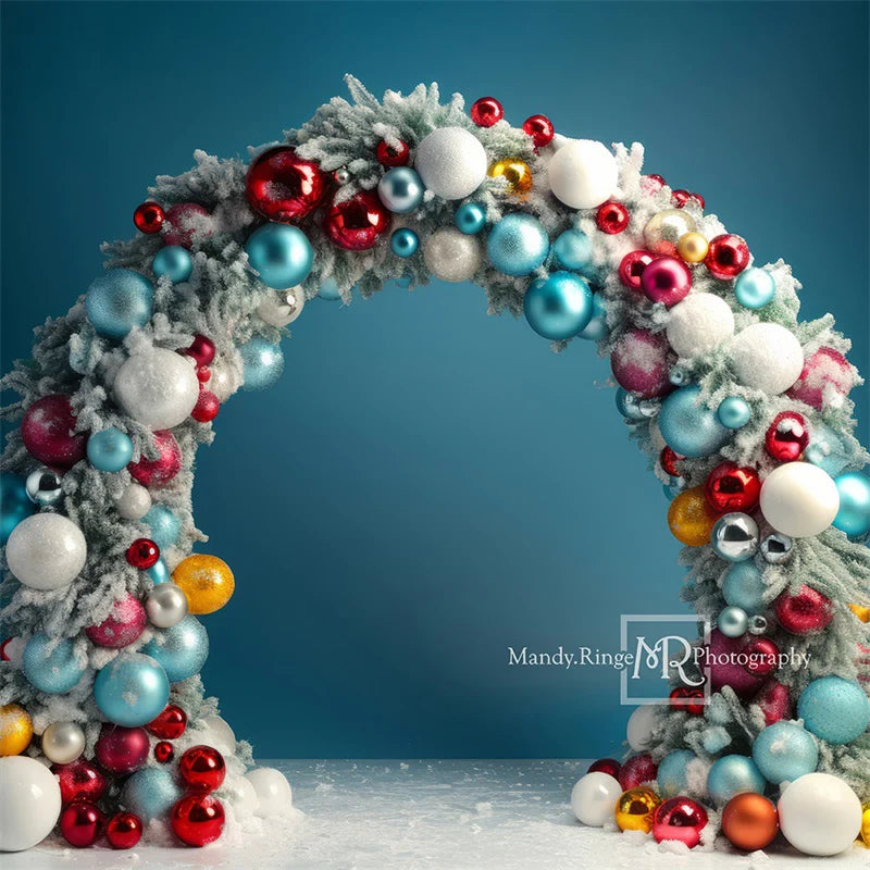 Kate Weihnachten Geburtstag Ornament Bogen Hintergrund von Mandy Ringe Fotograf