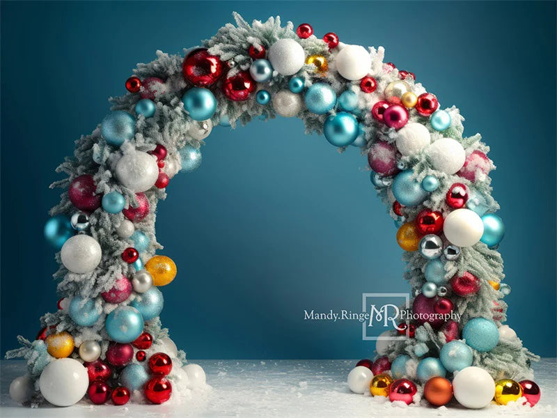 Kate Weihnachten Geburtstag Ornament Bogen Hintergrund von Mandy Ringe Fotograf