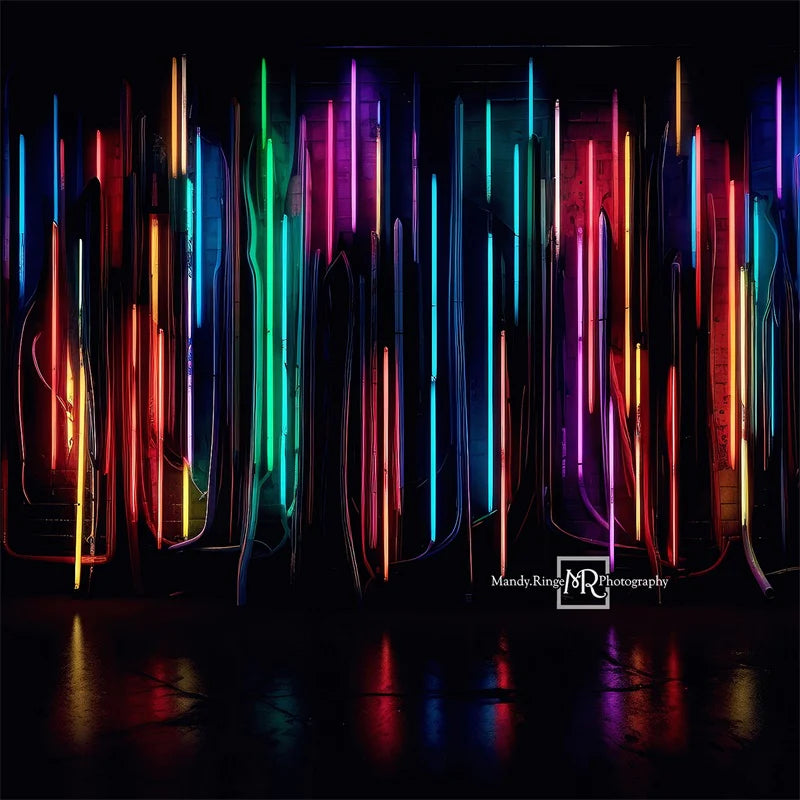 Kate Neon-Lichtbalken Wandhintergrund von Mandy Ringe Fotograf