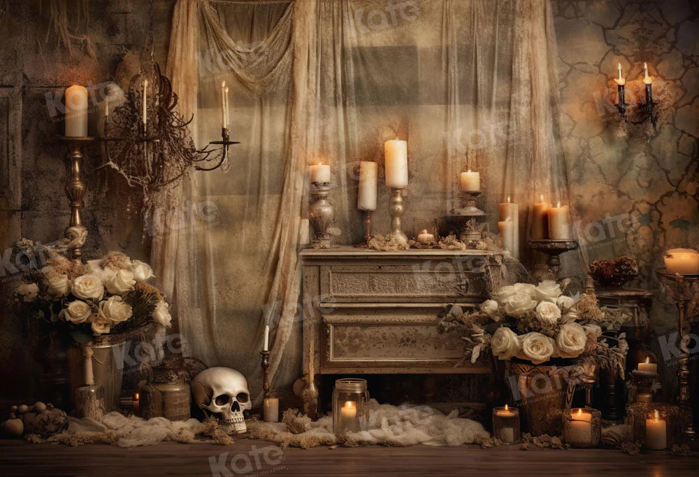 Kate Halloween Retro Spooky Hintergrund von Emetselch - Kate Backdrop.de
