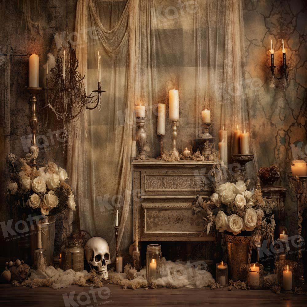 Kate Halloween Retro Spooky Hintergrund von Emetselch - Kate Backdrop.de