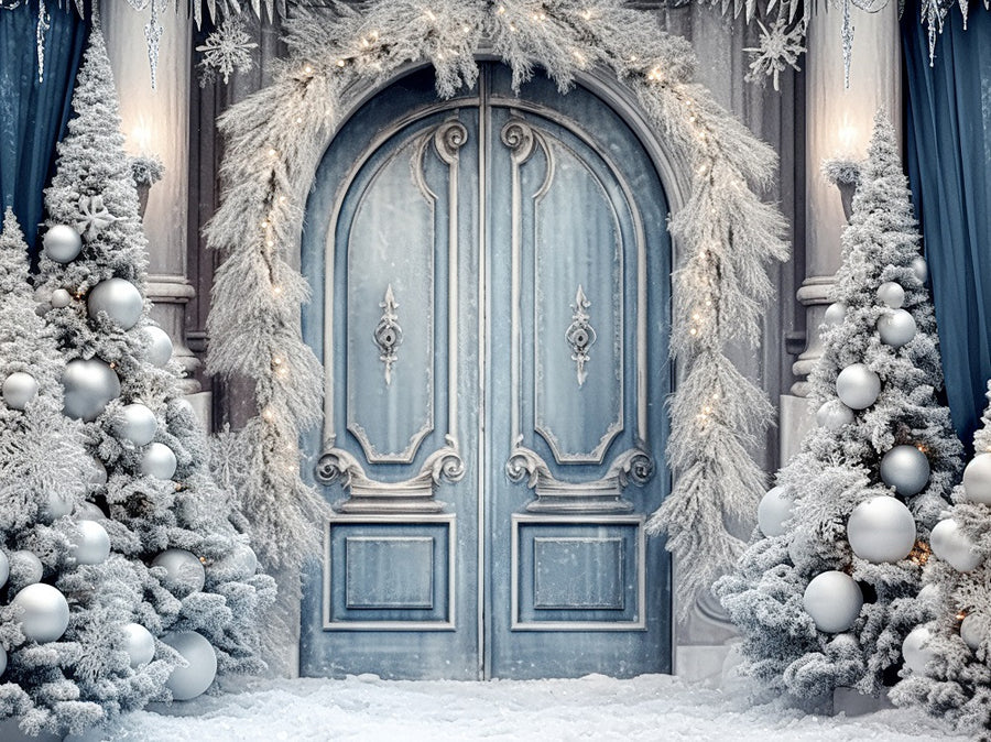 Kate Farbe Weihnachten Alte Scheunentür Hintergrund für Fotografie - Kate Backdrop.de