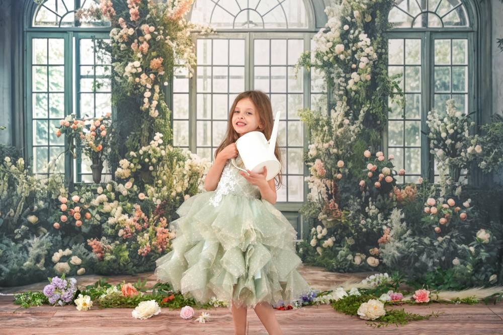 Kate Valentinstag Frühling Romantisch Floral In Arbitrarium Hintergrund von Mini MakeBelieve - Kate Backdrop.de