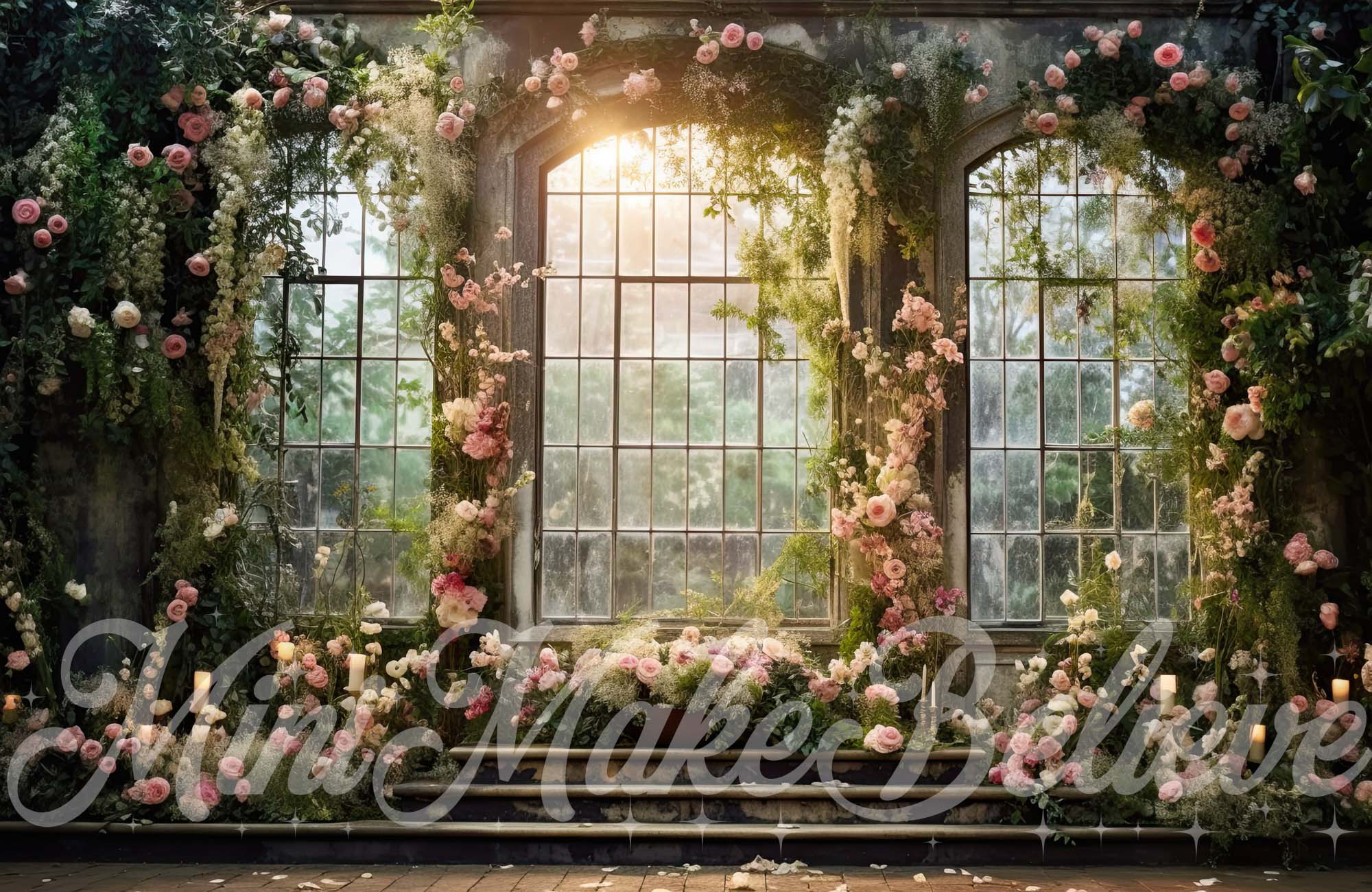 Kate alentine Frühlingshochzeit Romantische Rosen im Arbitrarium Hintergrund von Mini MakeBelieve