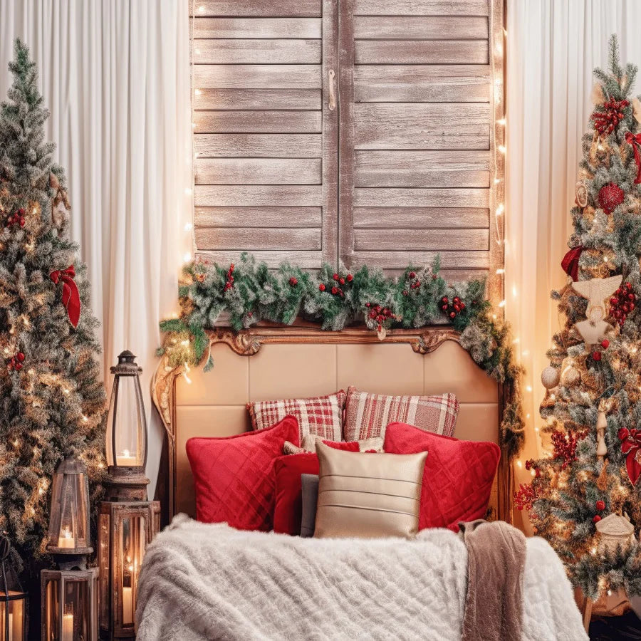 Kate Weihnachten Kopfteil Baum Boudoir Hintergrund für Fotografie - Kate Backdrop.de
