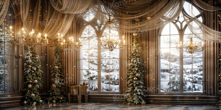 Kate Weihnachten Fenster Elegantes Zimmer Hintergrund von Emetselch - Kate Backdrop.de