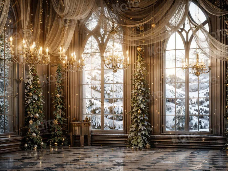 Kate Weihnachten Fenster Elegantes Zimmer Hintergrund von Emetselch - Kate Backdrop.de