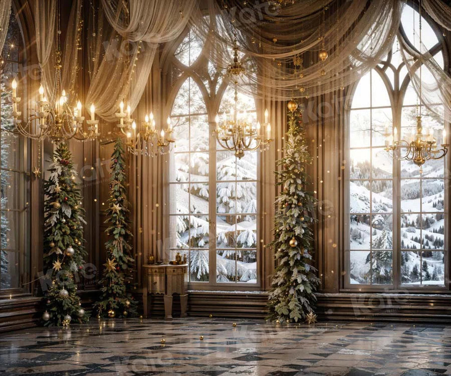 Kate Weihnachten Fenster Elegantes Zimmer Hintergrund von Emetselch - Kate Backdrop.de