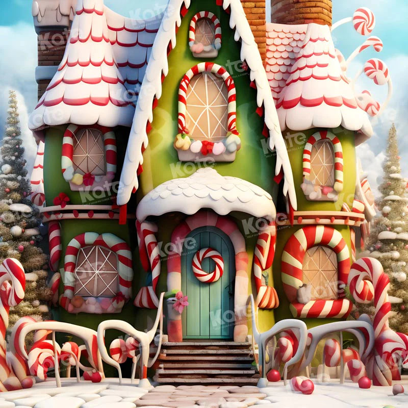 Kate Weihnachten Amazing House Hintergrund für die Fotografie - Kate Backdrop.de