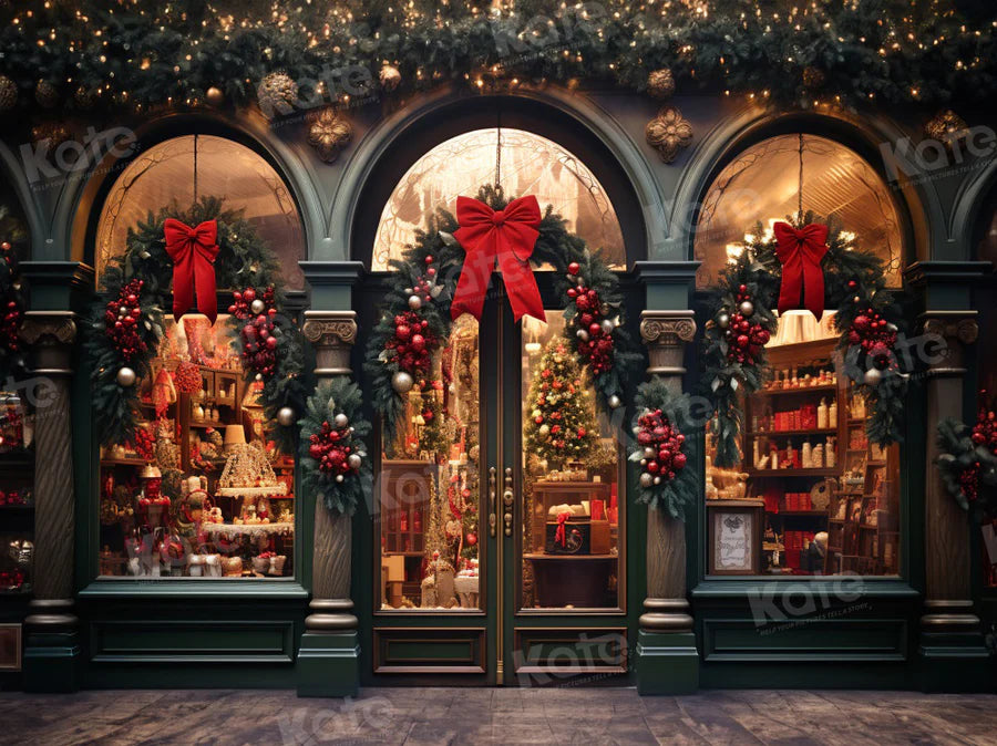 Kate Weihnachten Laden Sie Old Street Hintergrund für Fotografie - Kate Backdrop.de