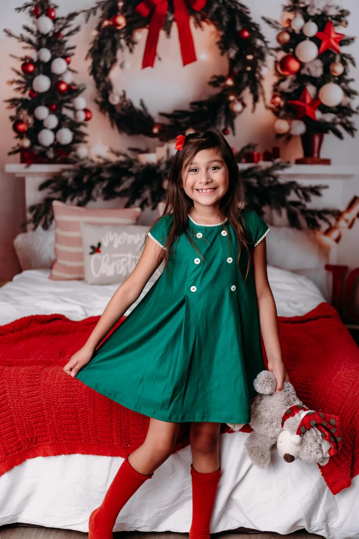 Kate Warm Weihnachtskopfteil Baum Fleece Hintergrund - Kate Backdrop.de