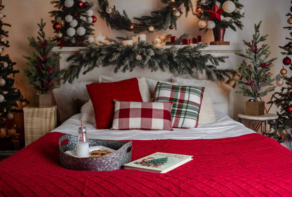 Kate Warme Weihnachten Kopfteil Baum Hintergrund für Fotografie