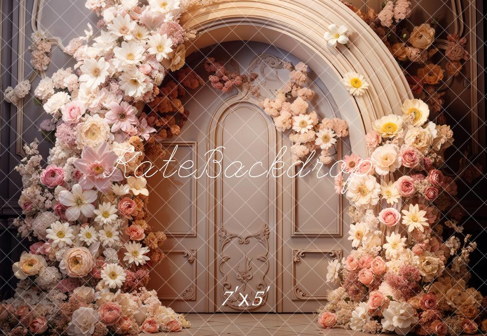 Kate Frühlingsblumen Bogenfenster Hintergrund Entworfen von Emetselch - Kate Backdrop.de
