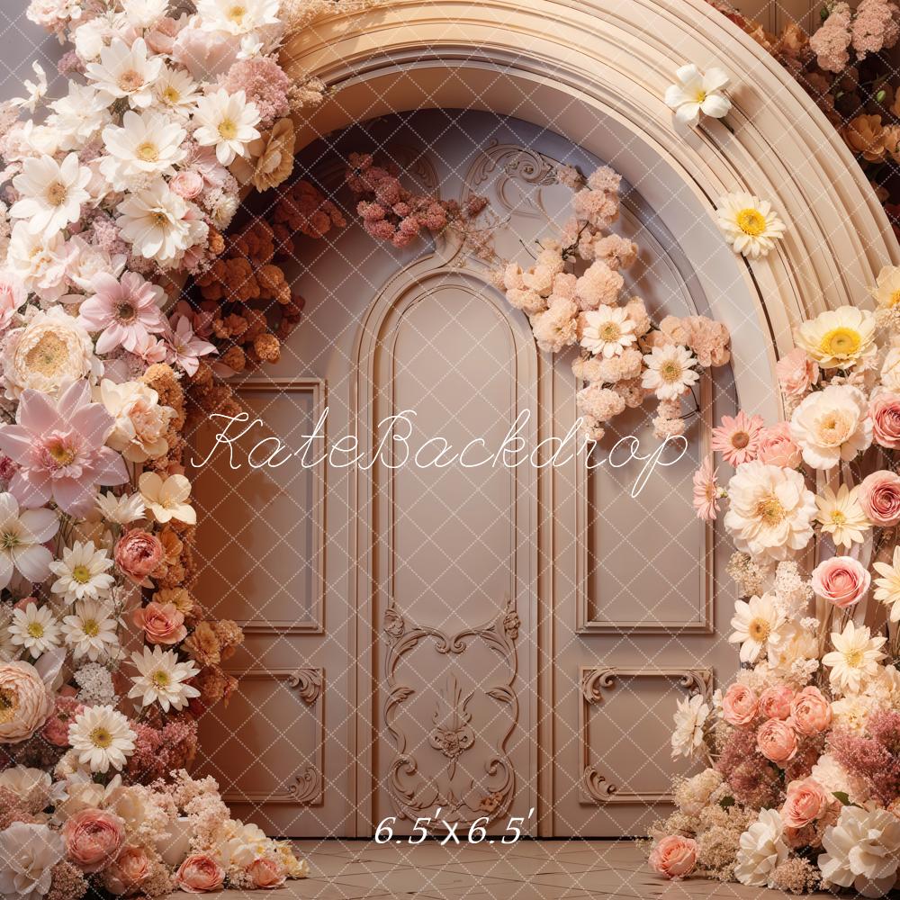 Kate Frühlingsblumen Bogenfenster Hintergrund Entworfen von Emetselch - Kate Backdrop.de