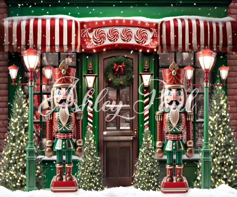 Kate Weihnachten Nussknacker Haus Hintergrund von Ashley Paul