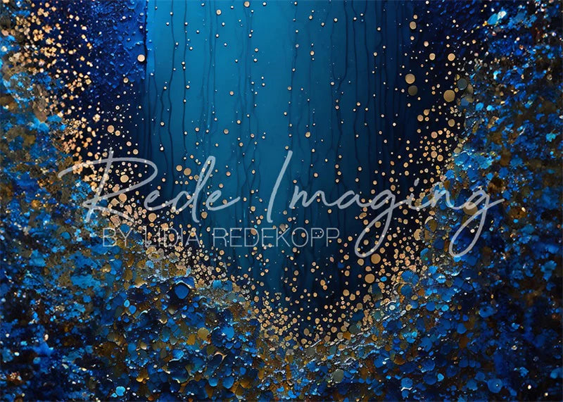 Kate Abstrakter Bokeh Blauer Hintergrund Von Lidia Redekopp - Kate Backdrop.de