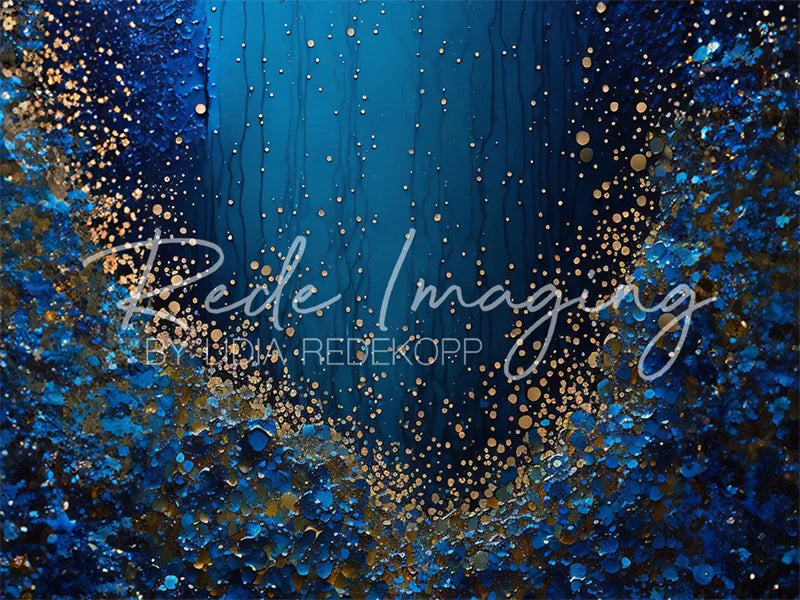 Kate Abstrakter Bokeh Blauer Hintergrund Von Lidia Redekopp - Kate Backdrop.de