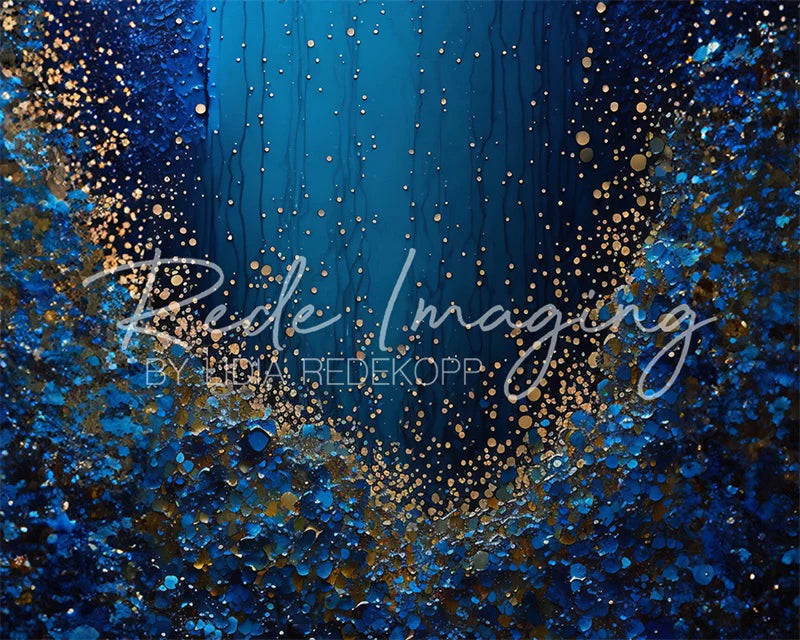 Kate Abstrakter Bokeh Blauer Hintergrund Von Lidia Redekopp - Kate Backdrop.de