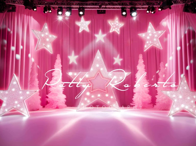 Kate Pink Star Bühnenhintergrund von Patty Roberts - Kate Backdrop.de