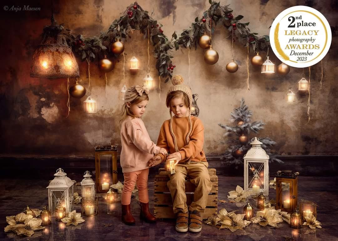 Kate Weihnachten Verfall Hintergrund Von Lidia Redekopp