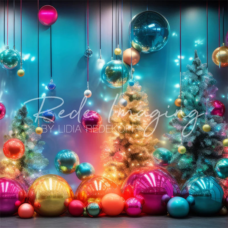 Kate Neon leuchtende Weihnachts-Hintergrund Von Lidia Redekopp