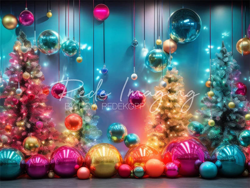Kate Neon leuchtende Weihnachts-Hintergrund Von Lidia Redekopp