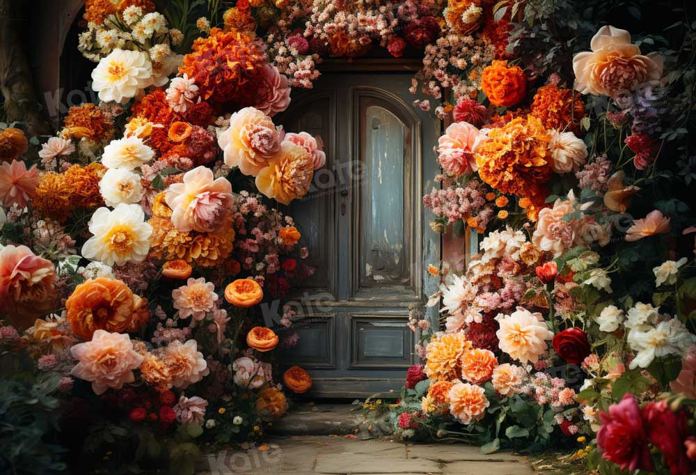 Kate Frühling Fine Art Warm Blumen Bogen Wandhintergrund von Chain Photography - Kate Backdrop.de